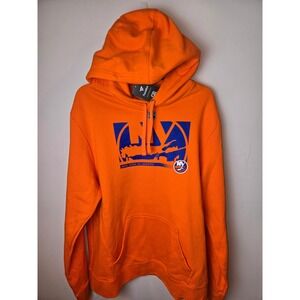Fanatics New York Islanders Orange NHL Hooded Sweatshirt Mens XL